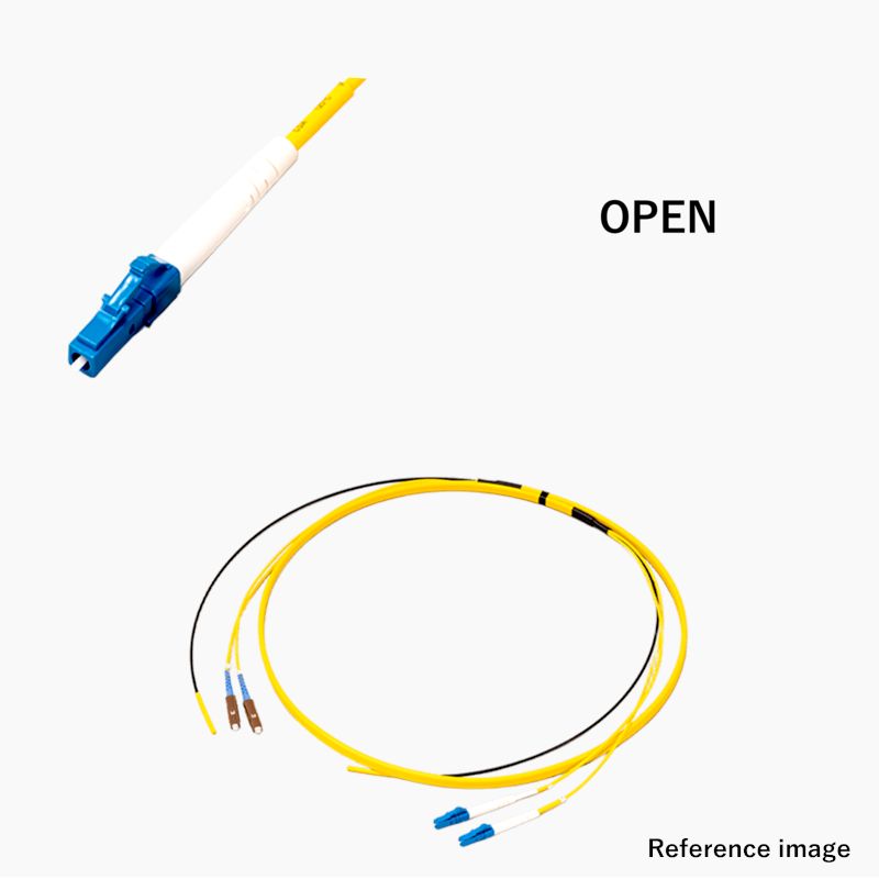 平型(V溝付) 2芯 マルチOM5 LC-OPEN