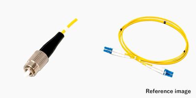 2芯メガネ FCコネクタ付き光ファイバーケーブル