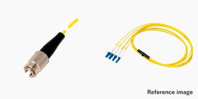 4芯 FO FCコネクタ付き光ファイバーケーブル