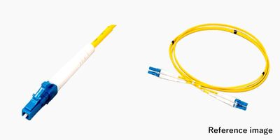 2芯メガネ LCコネクタ付き光ファイバーケーブル