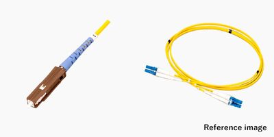 2芯メガネ MUコネクタ付き光ファイバーケーブル