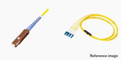 4芯 FO MUコネクタ付き光ファイバーケーブル