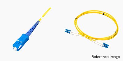 2芯メガネ SCコネクタ付き光ファイバーケーブル