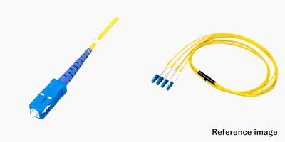 4芯 FO SCコネクタ付き光ファイバーケーブル