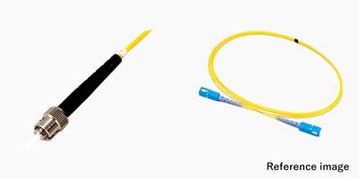 単芯（1芯） STコネクタ付き光ファイバーケーブル