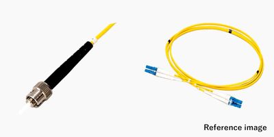 2芯メガネ STコネクタ付き光ファイバーケーブル