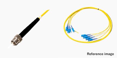 コード集合型 4芯 STコネクタ付き光ファイバーケーブル