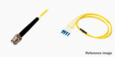 4芯 FO STコネクタ付き光ファイバーケーブル