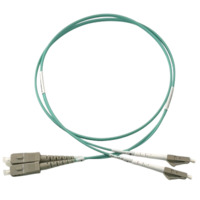 2心 OM3/OM4 マルチモード10G SC・LC変換　光ファイバーケーブル