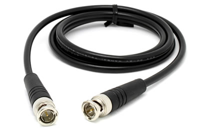 Coaxial cable with connector